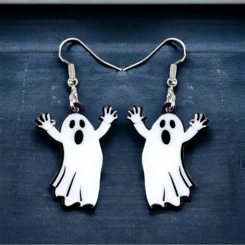 Ghost Dangle Earrings – Spooky & Cute Halloween Jewelry I NWT